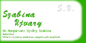 szabina ujvary business card