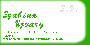 szabina ujvary business card